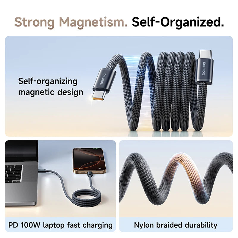 Baseus Dynamic 4 Pro 100W Magnetic Type-C Cable