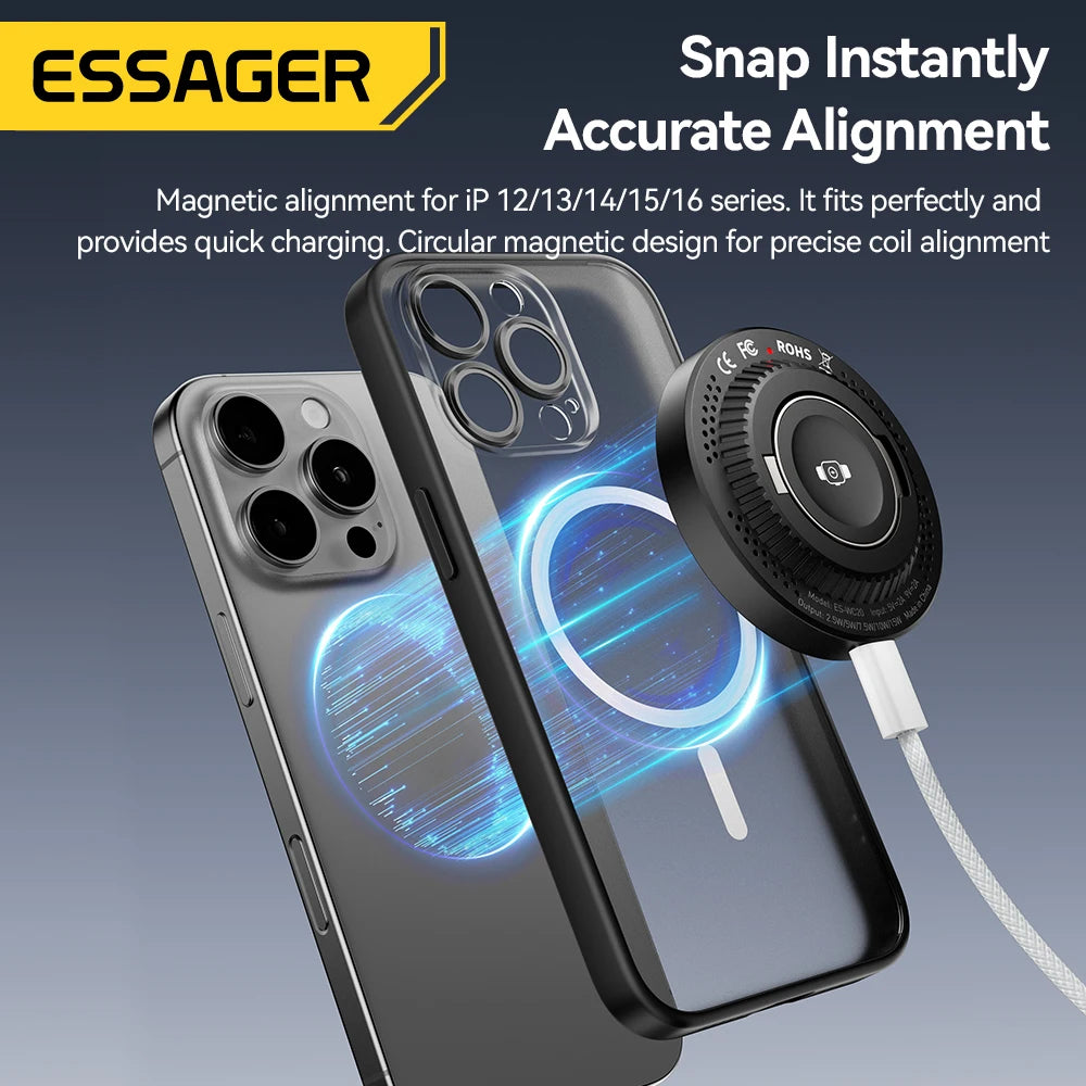 Essager 2-in-1 Wireless Magnetic Charger & Stand for Apple Watch