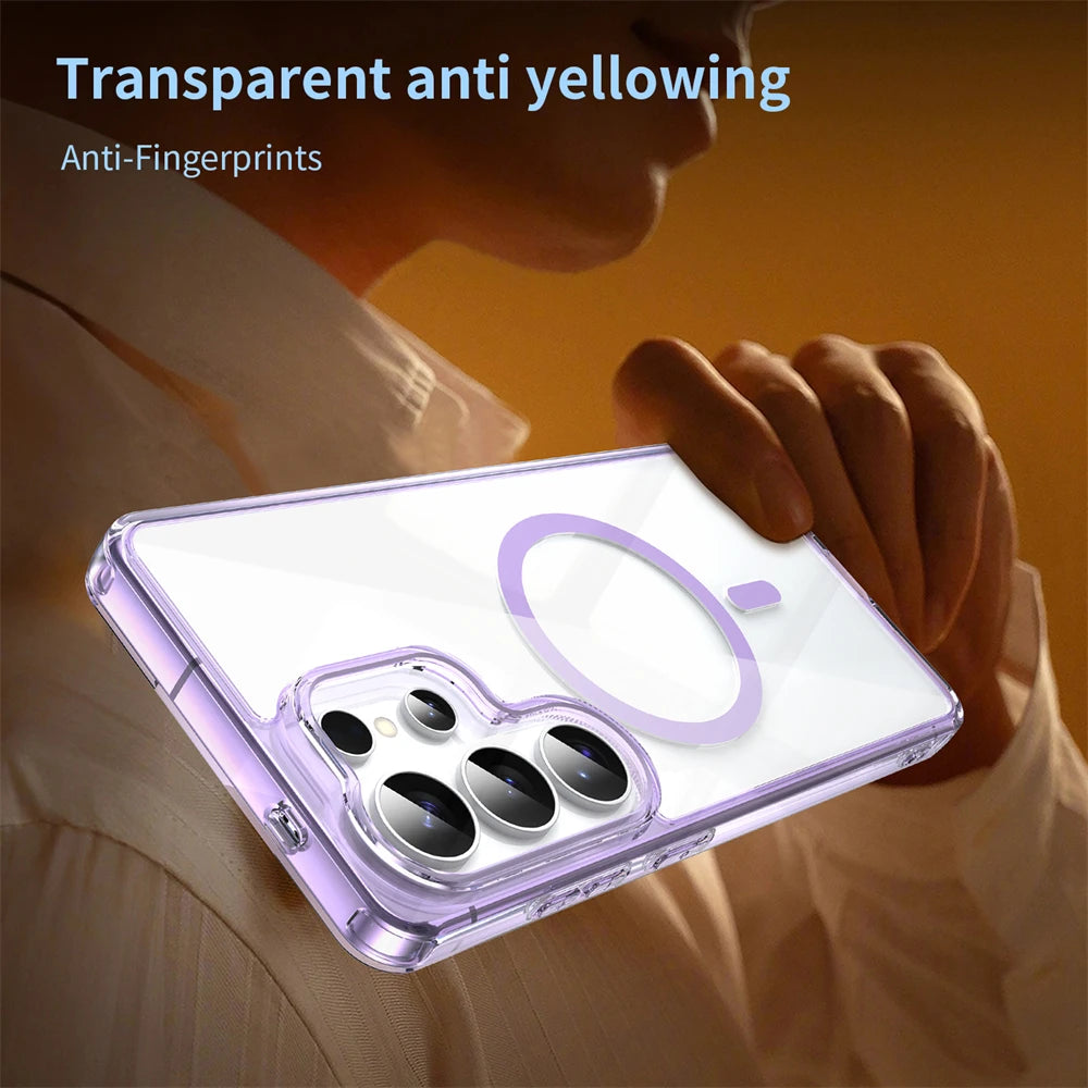 Clear Acrylic Protective Magnetic Case for Samsung Galaxy S26 Series