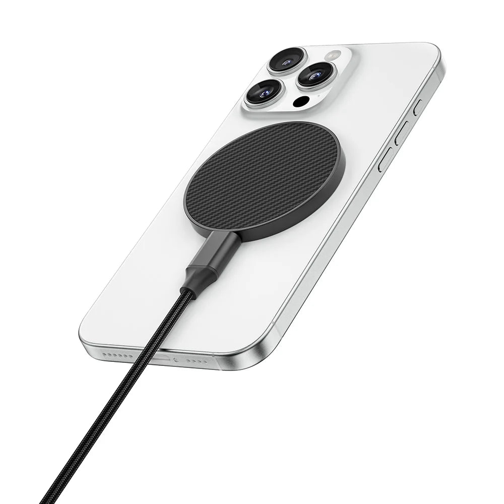WiWU Wi-P034 15W Kevlar MagSafe-Compatible Wireless Charger