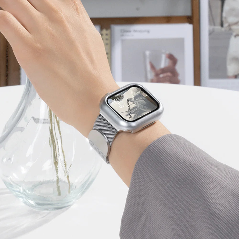 Snap-On Protective Case with Raised Bezel for Apple Watch