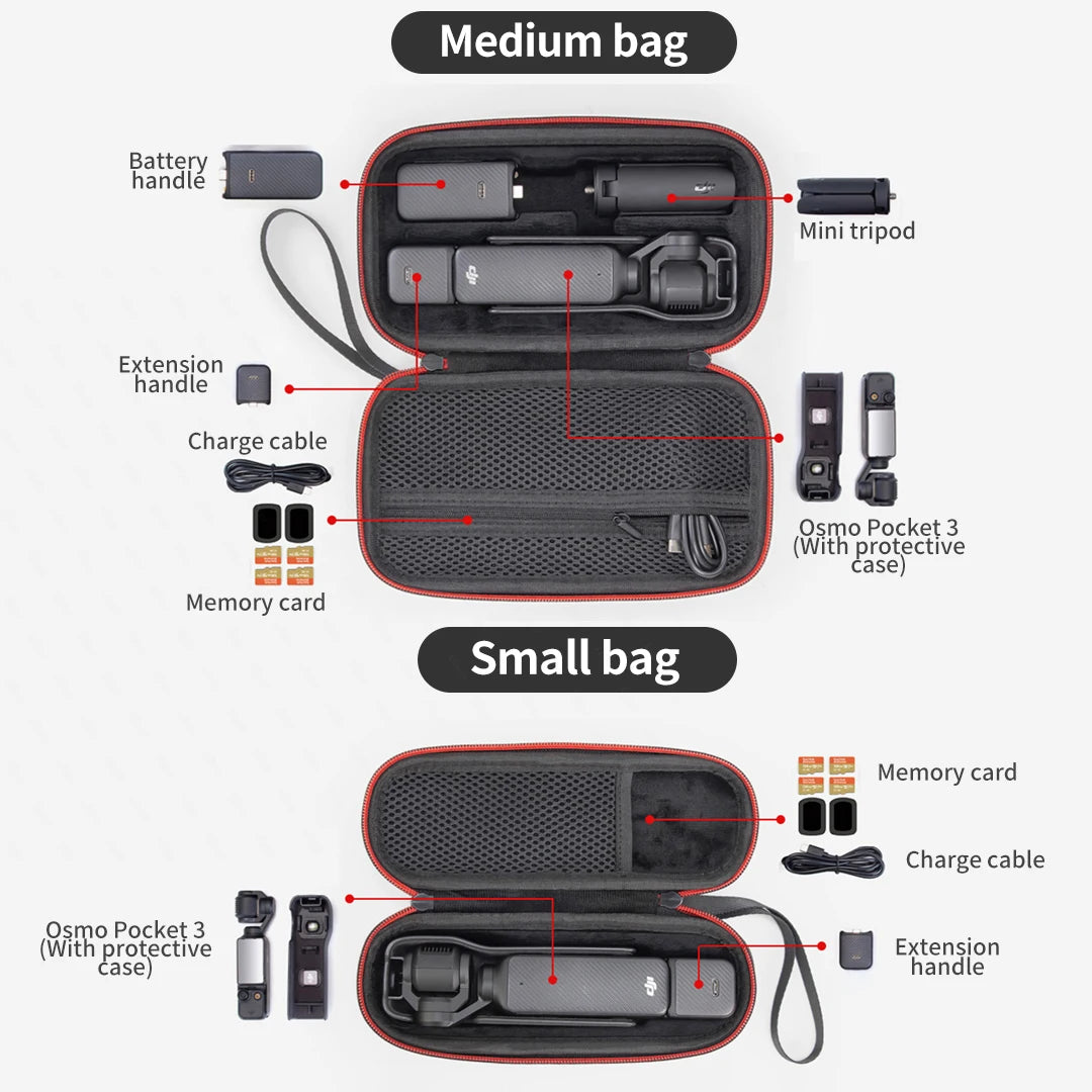 Middle Size Hard Shell Carrying Case for DJI Osmo Pocket 3