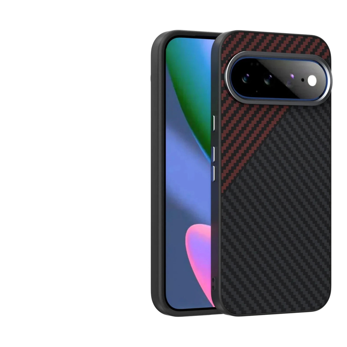 Carbon Fiber Magnetic Case with Raised Camera Ring for Google Pixel 10 Series