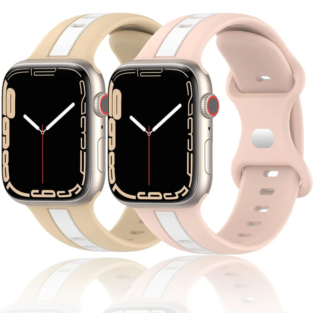 Premium Soft Silicone Band for Apple Watch