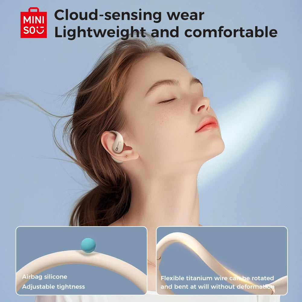 MINISO M95 Sports Open-Back Bluetooth Earphones with Touch Color Display