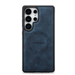 Business PU Leather Magnetic Case for Samsung Galaxy S25 Series