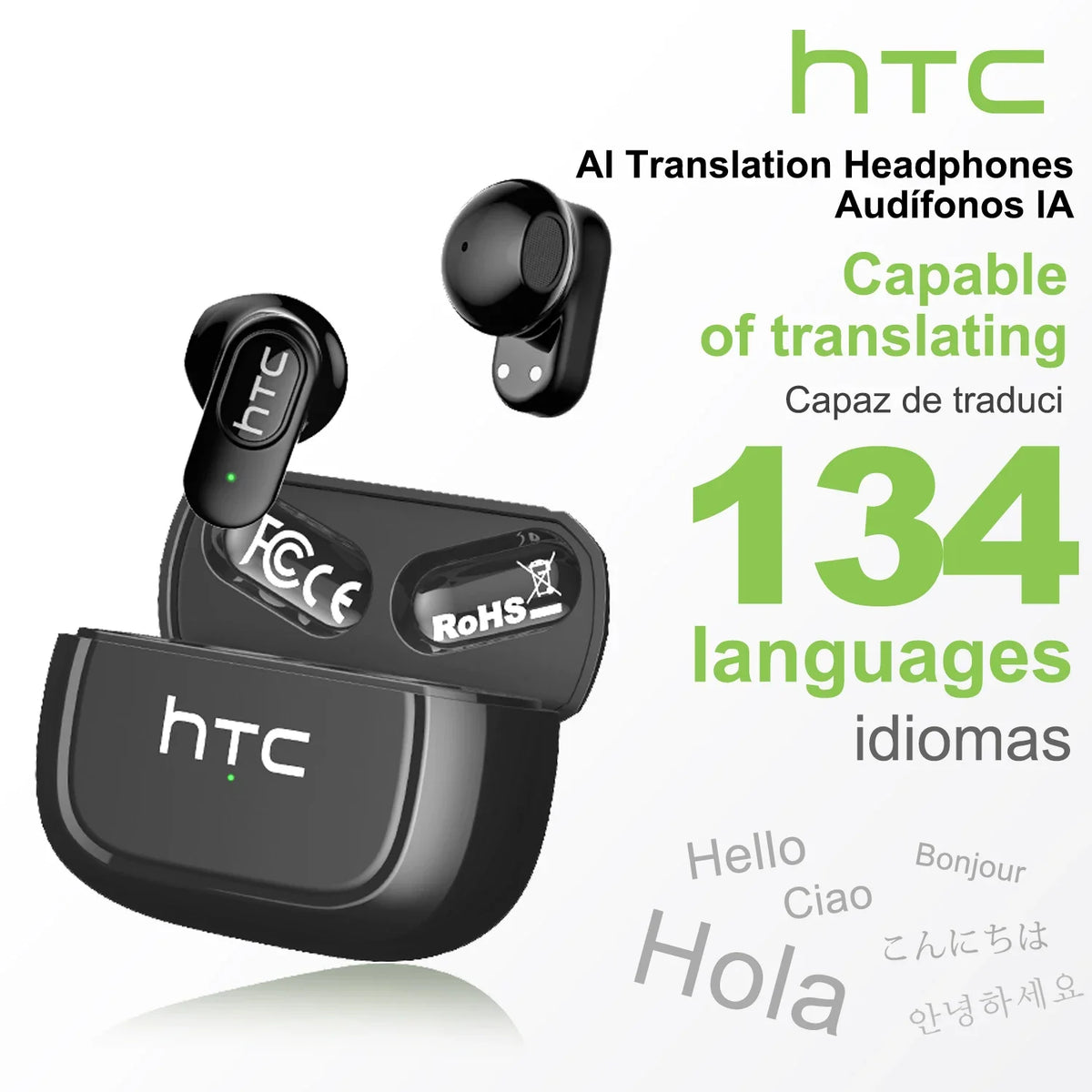 HTC NE51 AI Translation Bluetooth Earbuds
