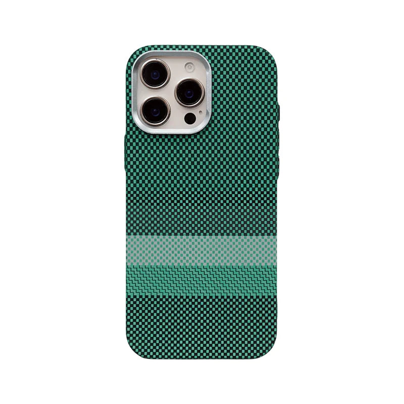 Carbon Fiber Pixel Relief MagSafe Case for iPhone 16 Pro / iPhone 16 Pro Max