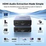 UGREEN HDMI Audio Extractor, 4K 60Hz