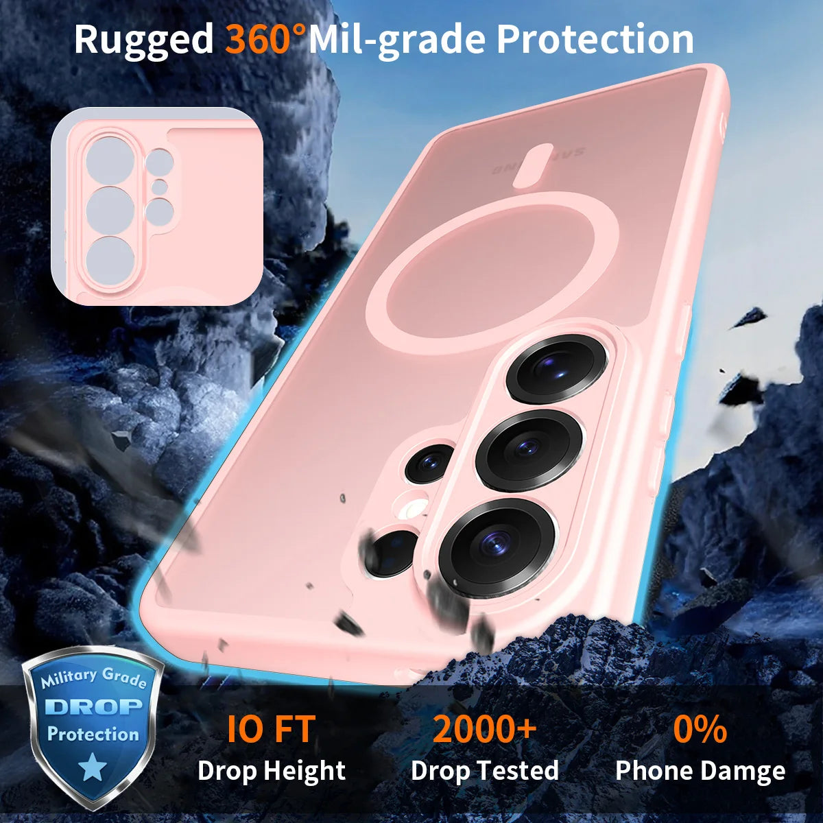 Shockproof Skin-Friendly Matte Magnetic Case for Samsung Galaxy S26 Series