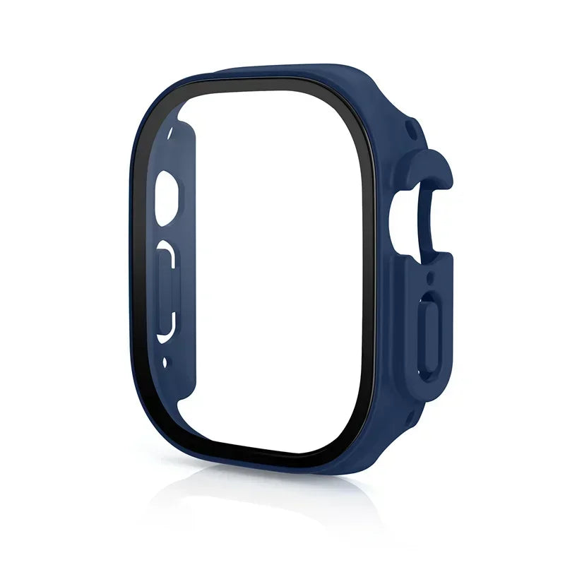 Tempered Glass Screen Protector + PC Bumper Case for Apple Watch Ultra
