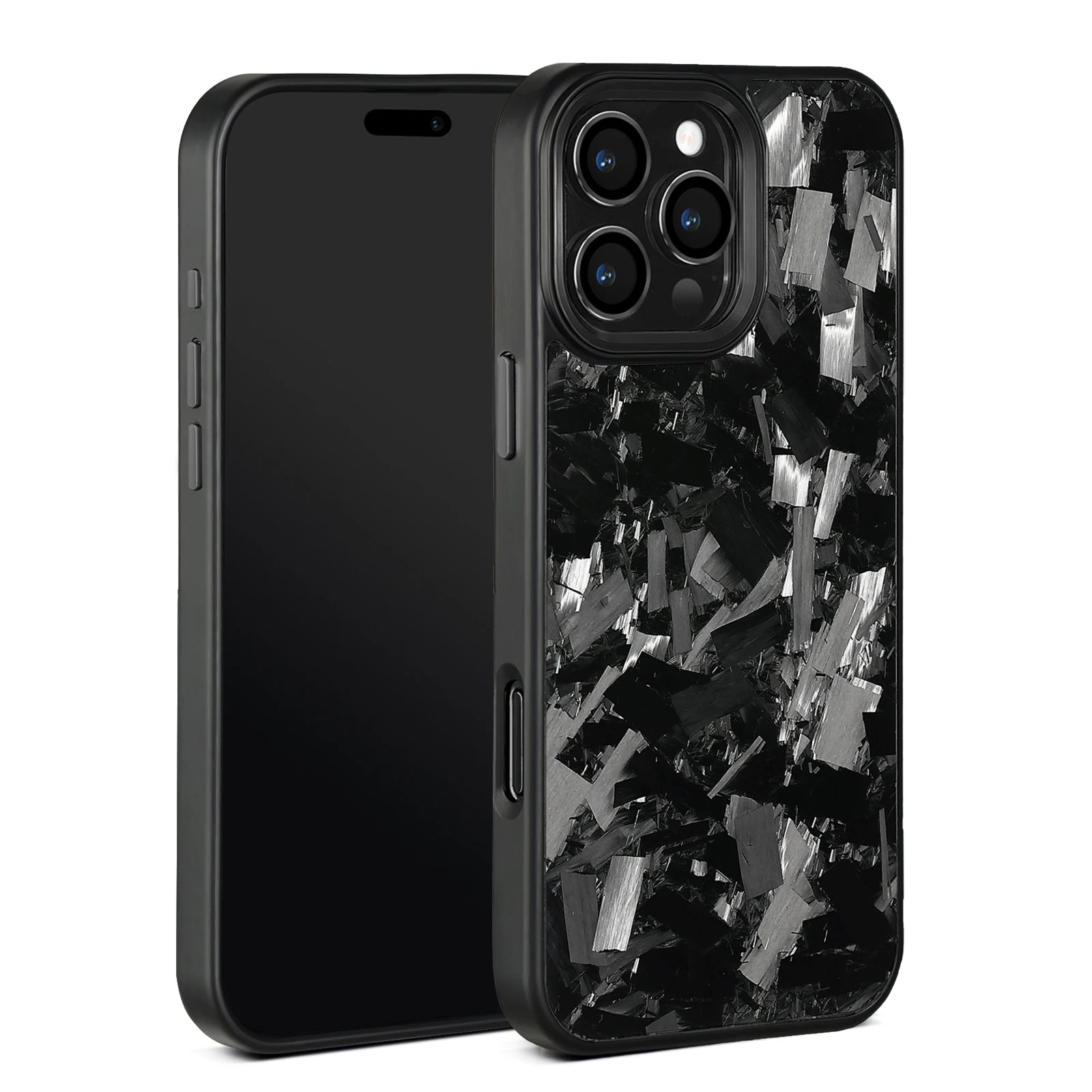 Forged Carbon MagSafe Case with Raised Camera Ring Protection for iPhone 16 Series