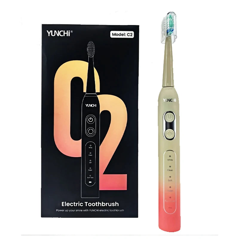 Yunchi C2 Electric Toothbrush for Adults – 90-Day Battery
