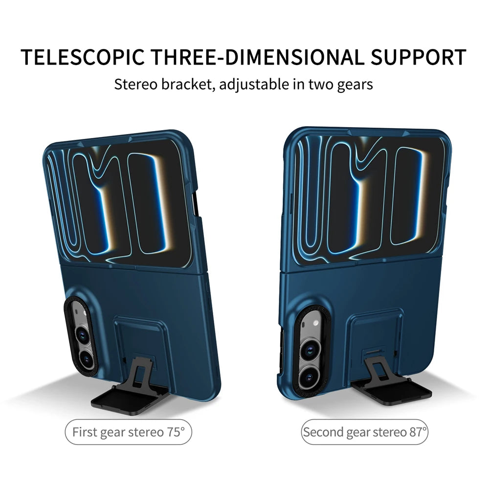 Matte Hard PC Kickstand Case with Dual-Angle Viewing for iPhone Duo