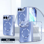 Electroplated Hinge Protection Case with Built-In Stand for iPhone Duo