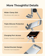 Aluminum 360° Dual-Axis Folding Phone Holder