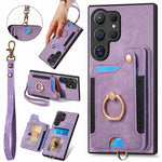 Samsung Galaxy S24 Series Wallet Case with Wrist Strap