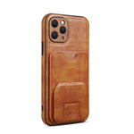 Shockproof Leather Wallet Case with Kickstand for iPhone 15 Series