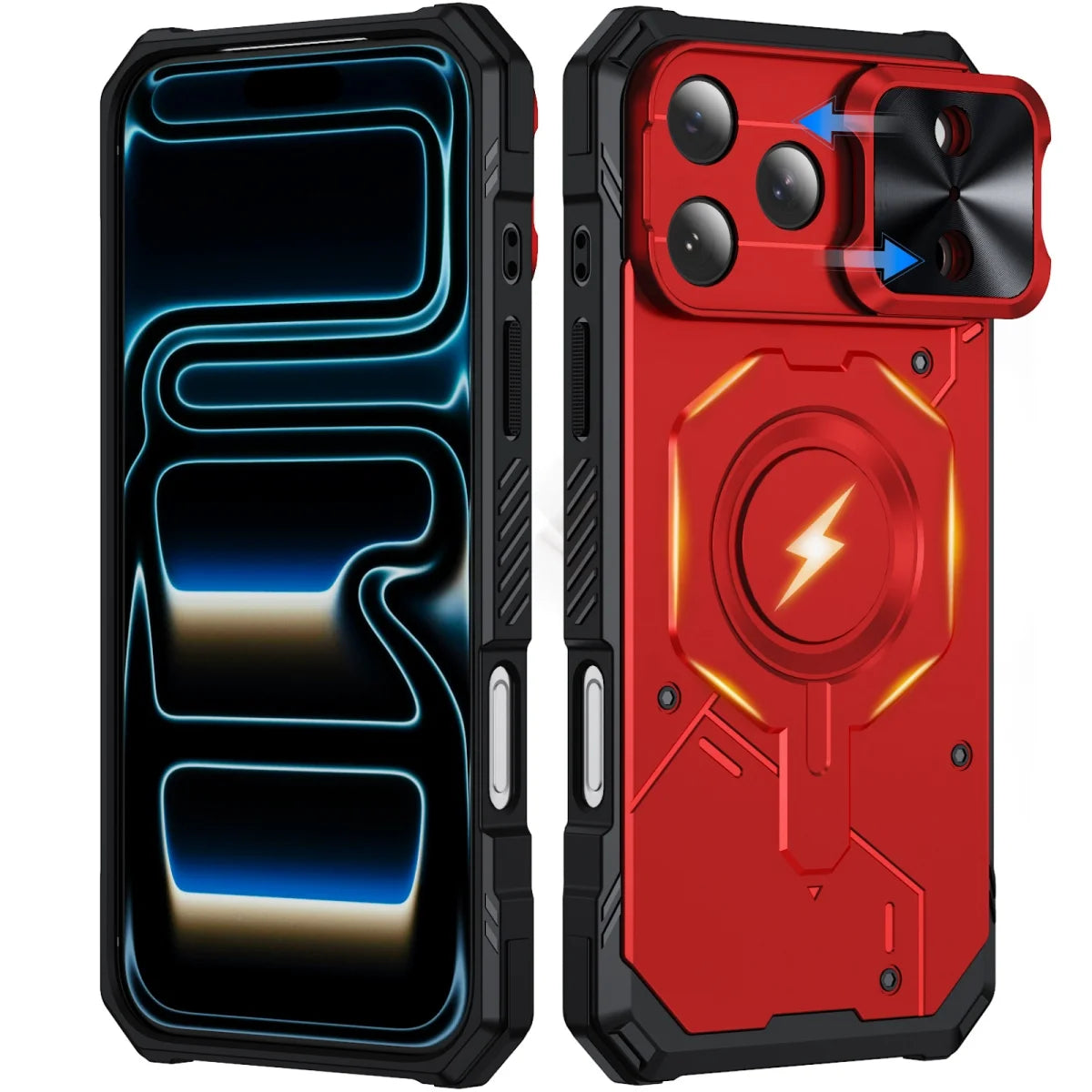 Sliding Lens Cover MagSafe Case with Military-Grade Drop Protection for iPhone 17 Series