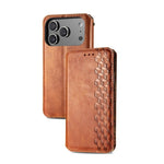 Premium Leather Flip Wallet Case for iPhone 17 Series