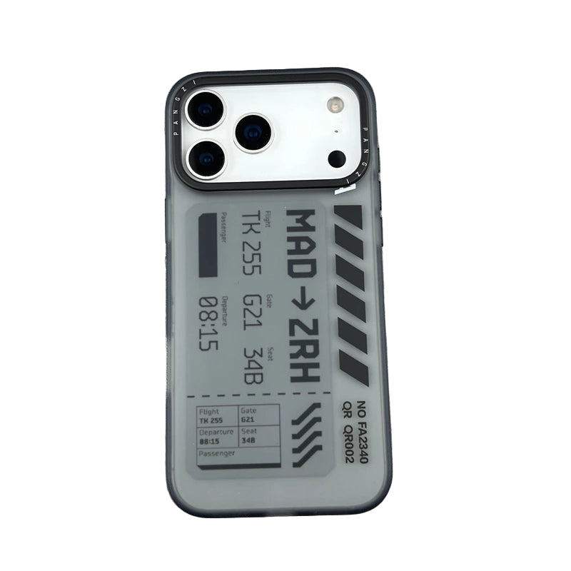 Flight Ticket Style PC+TPU Case for iPhone 17 Series
