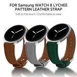 Premium Leather Replacement Band for Samsung Galaxy Watch 8 &  Galaxy Watch 8 Classic