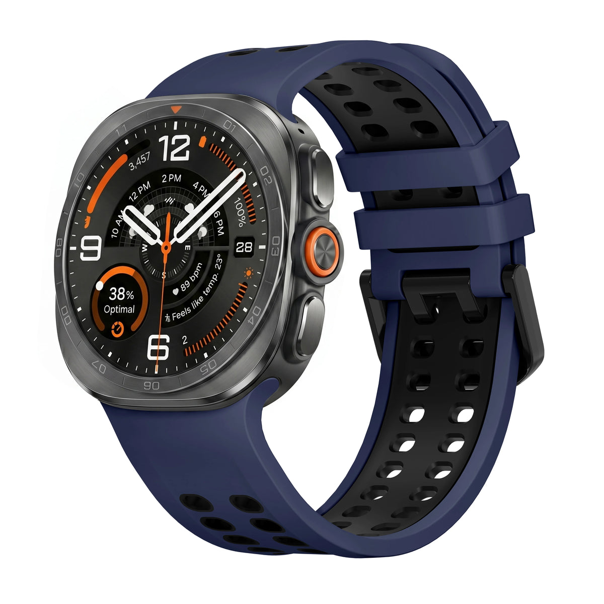 Breathable Perforated Silicone Sport Band for Samsung Galaxy Watch Ultra 2