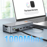 CABLETIME 15-in-1 USB-C Docking Station & SSD Enclosure