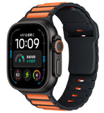 Silicone Quick-Release Band with Segmented Link Design for Apple Watch