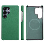 Luxury Cowhide Leather Magnetic Case for Samsung Galaxy S25 Series