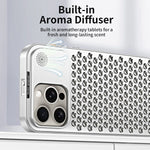 Shockproof Aluminum Metal Bumper Shell with Perfume Cooling Design for iPhone 15 Series