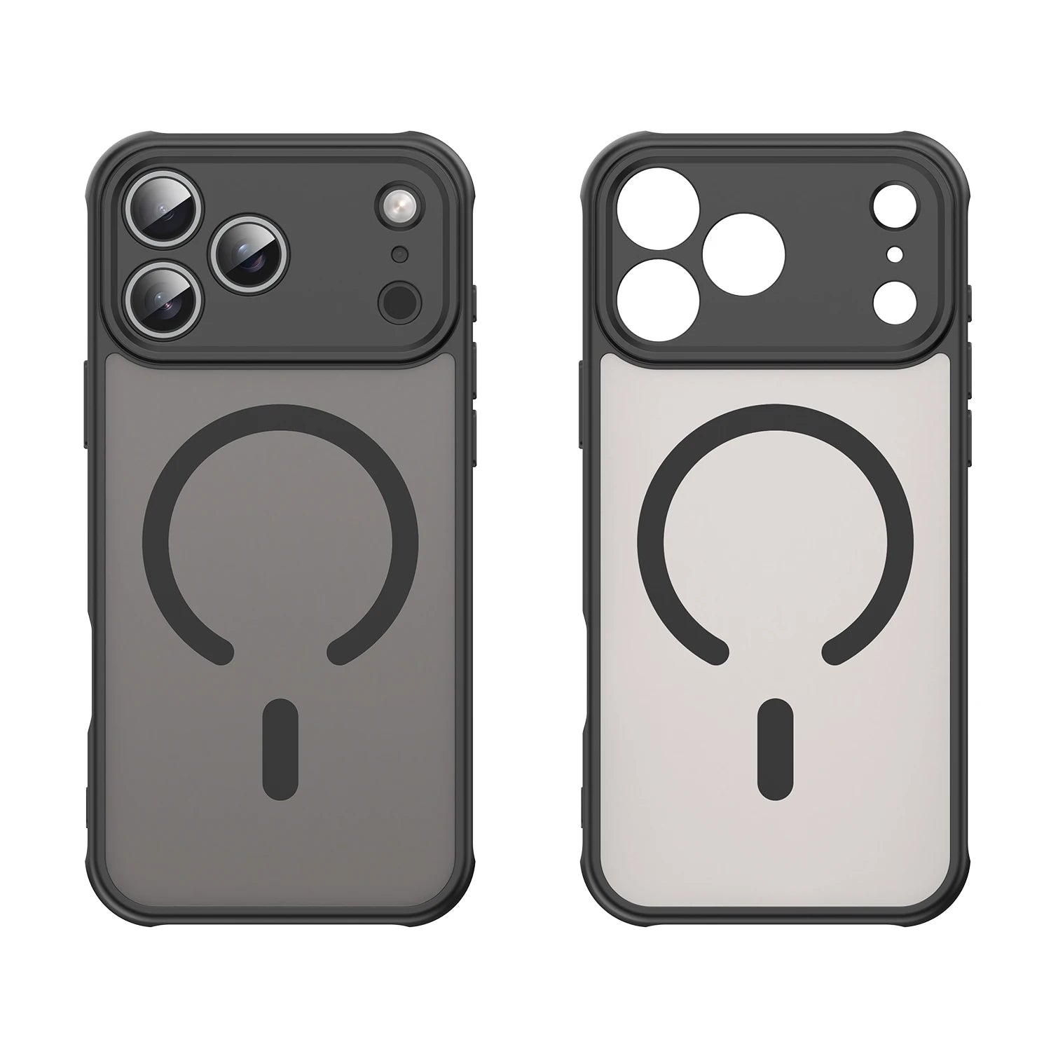 Durable Translucent Frosted MagSafe Case with TPU & Hard Plastic Back for iPhone 17 Series