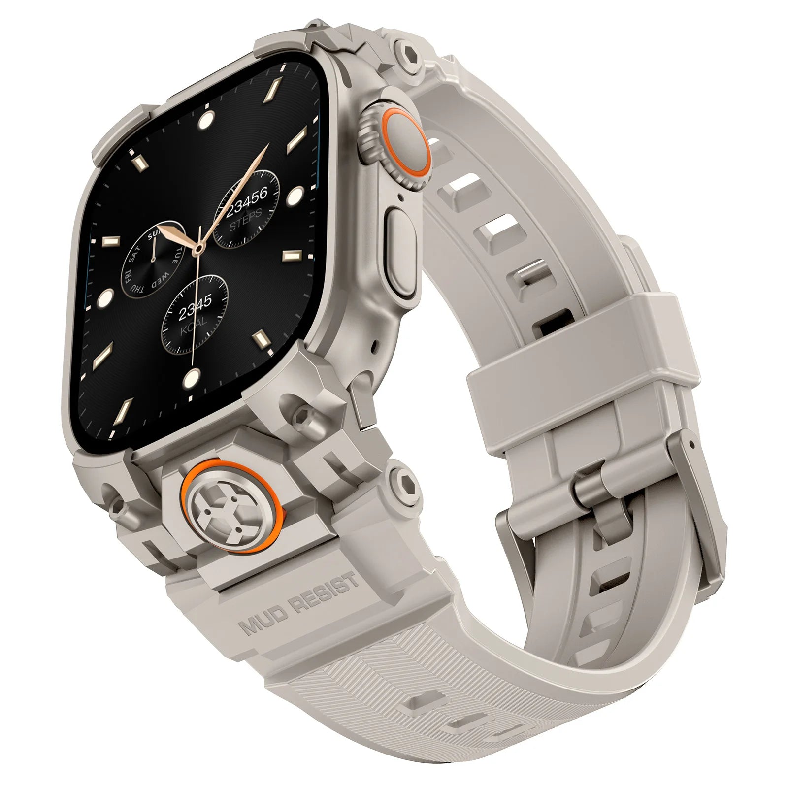 Rugged Armor Silicone Strap Replacement for Apple Watch Ultra