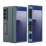 Samsung Galaxy Z Fold7 Shockproof Matte Case with Magnetic Hinge and Built-in Stand