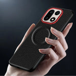 OnePlus 15 Woven Textile & Leather Executive Magnetic Case