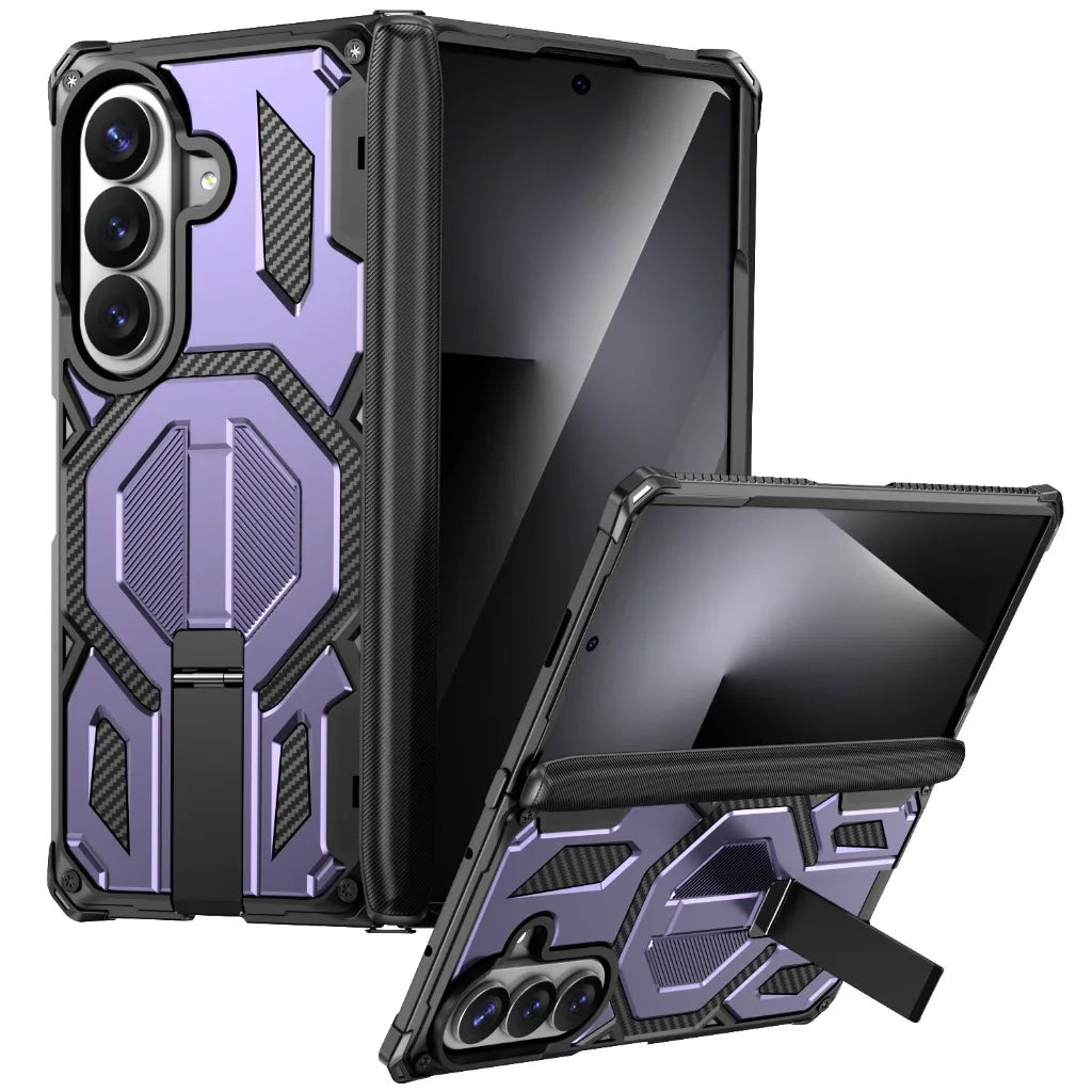 Heavy-Duty Magnetic Case with Kickstand for Samsung Galaxy Z Fold 8 Ultra