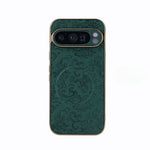 Vintage Flower Leather Magnetic Case for Google Pixel 9 Series