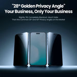 Anti-Peeping Tempered Glass Screen Protector with Dust-Free Installation Tool for iPhone 18 Series
