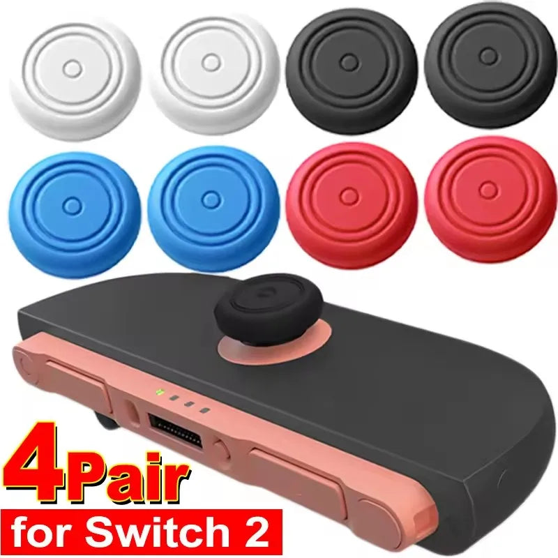 Anti-Slip Silicone Joystick Covers for Nintendo Switch 2
