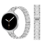 Diamond-Pattern Metal Link Bracelet with Quick-Release Attachment for Samsung Galaxy Watch 8 & Galaxy Watch 8 Classic