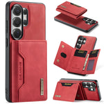 Detachable Magnetic Leather Wallet Case with Camera Ring Protection for Samsung Galaxy S26 Series