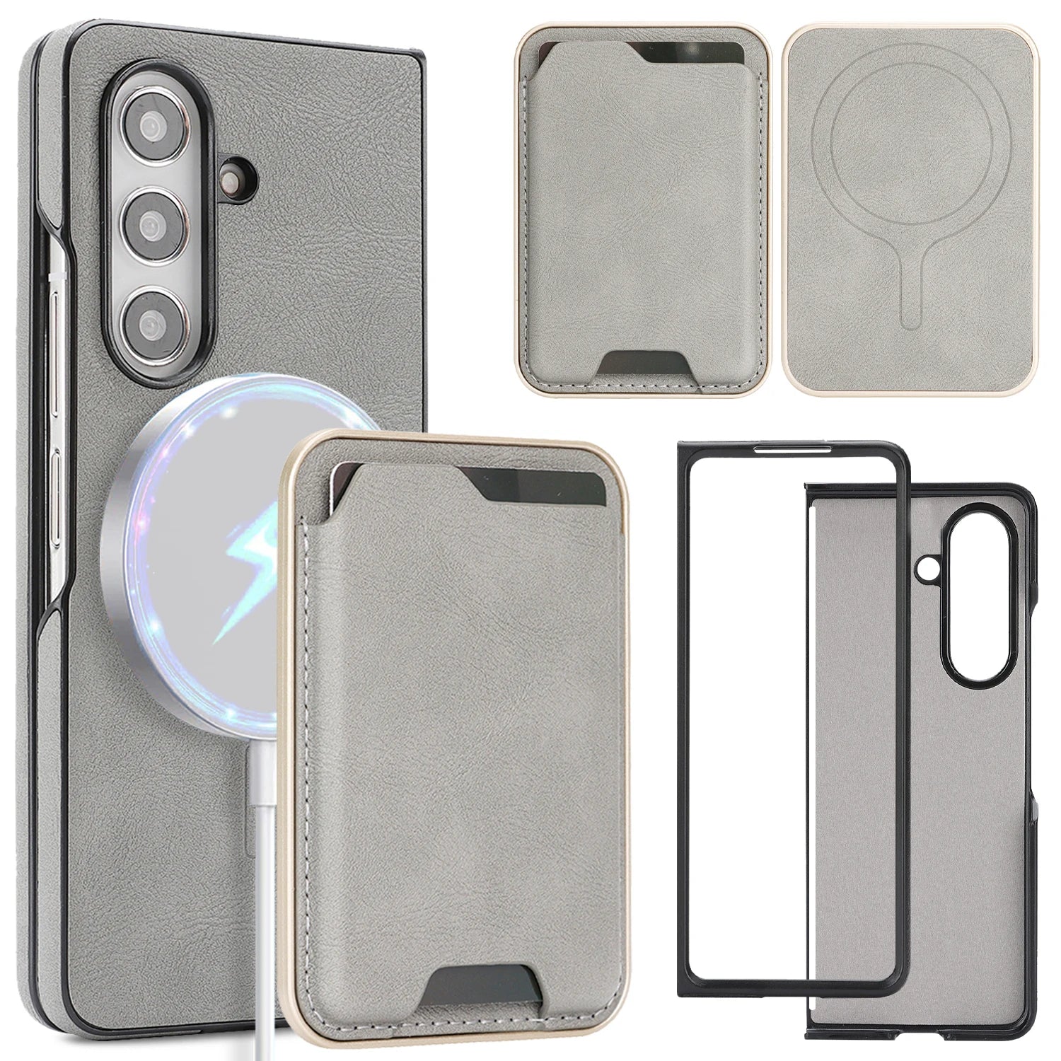 2-in-1 Magnetic Detachable Wallet Case for Samsung Galaxy Z Fold 6