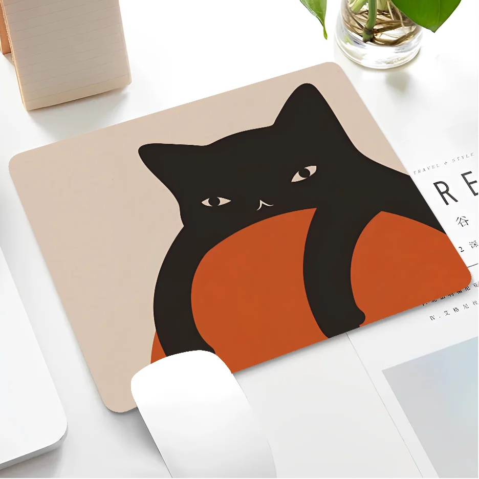 Black Cat Themed Mousepad