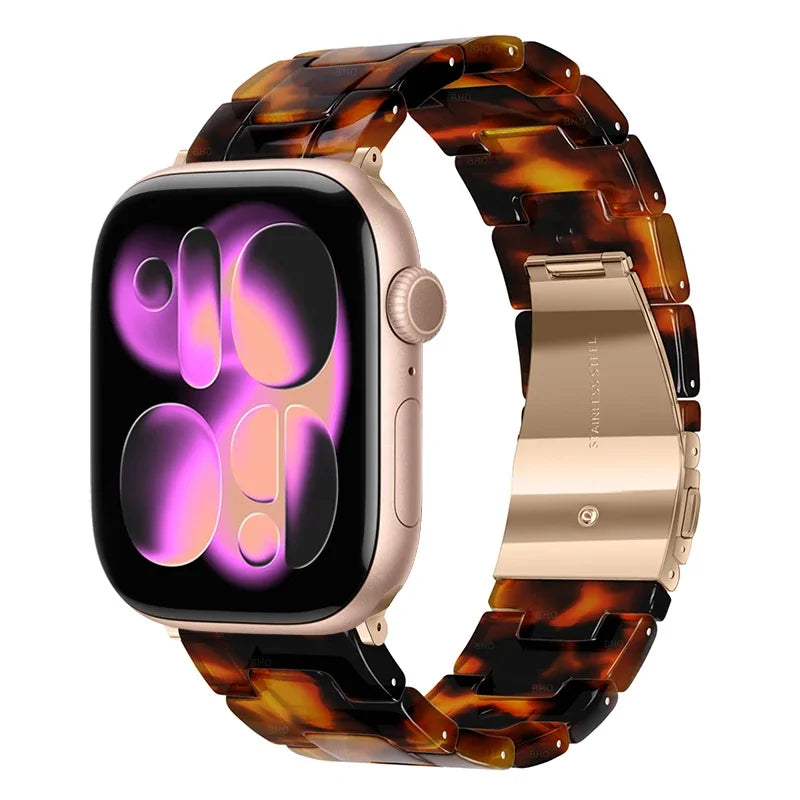 Glossy Resin Link Strap for Apple Watch