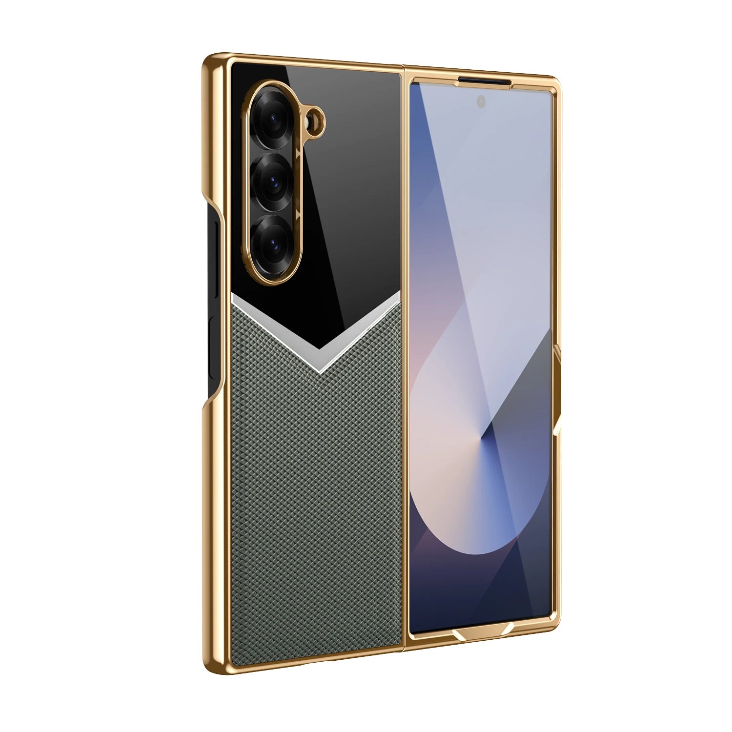 Samsung Galaxy Z Fold 6 Luxury PC Case with Electroplated Finish