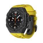 Luxury Carbon Fiber Case & Rubber Strap for Samsung Galaxy Watch Ultra and Samsung Galaxy Watch Ultra (2025)