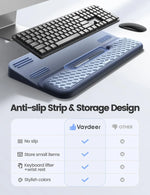 Ergonomic Keyboard Riser With Cushioned Wrist Rest Pad