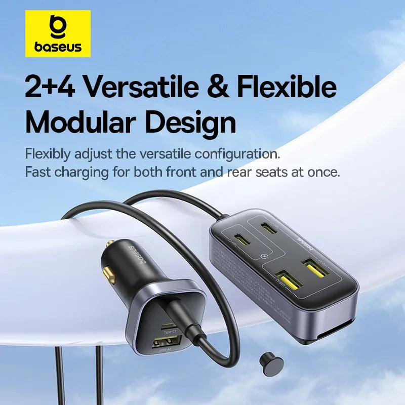 Baseus 110W 6-Ports Car Charger