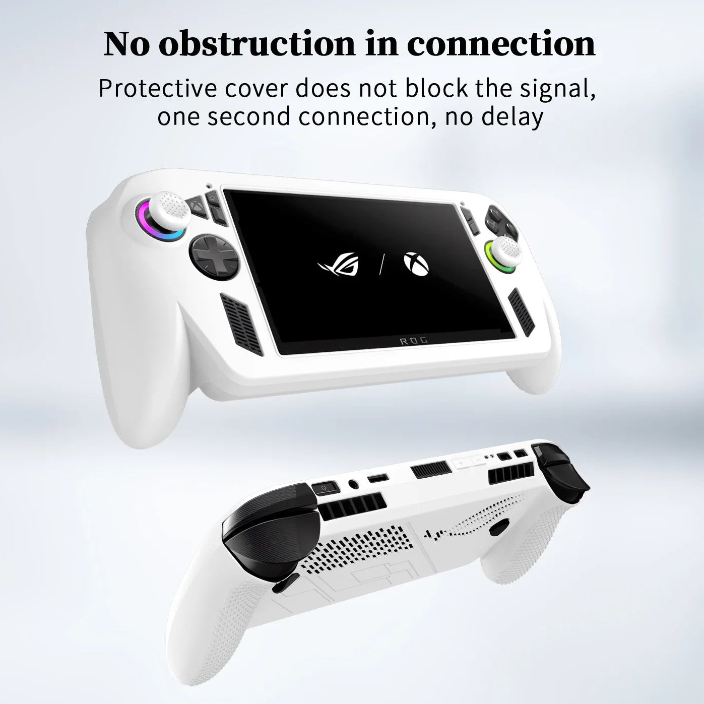 Silicone Protective Case for ASUS ROG Ally X with Rocker Caps