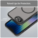 iPhone 16e Magnetic Clear PC + Soft TPU Matte Case